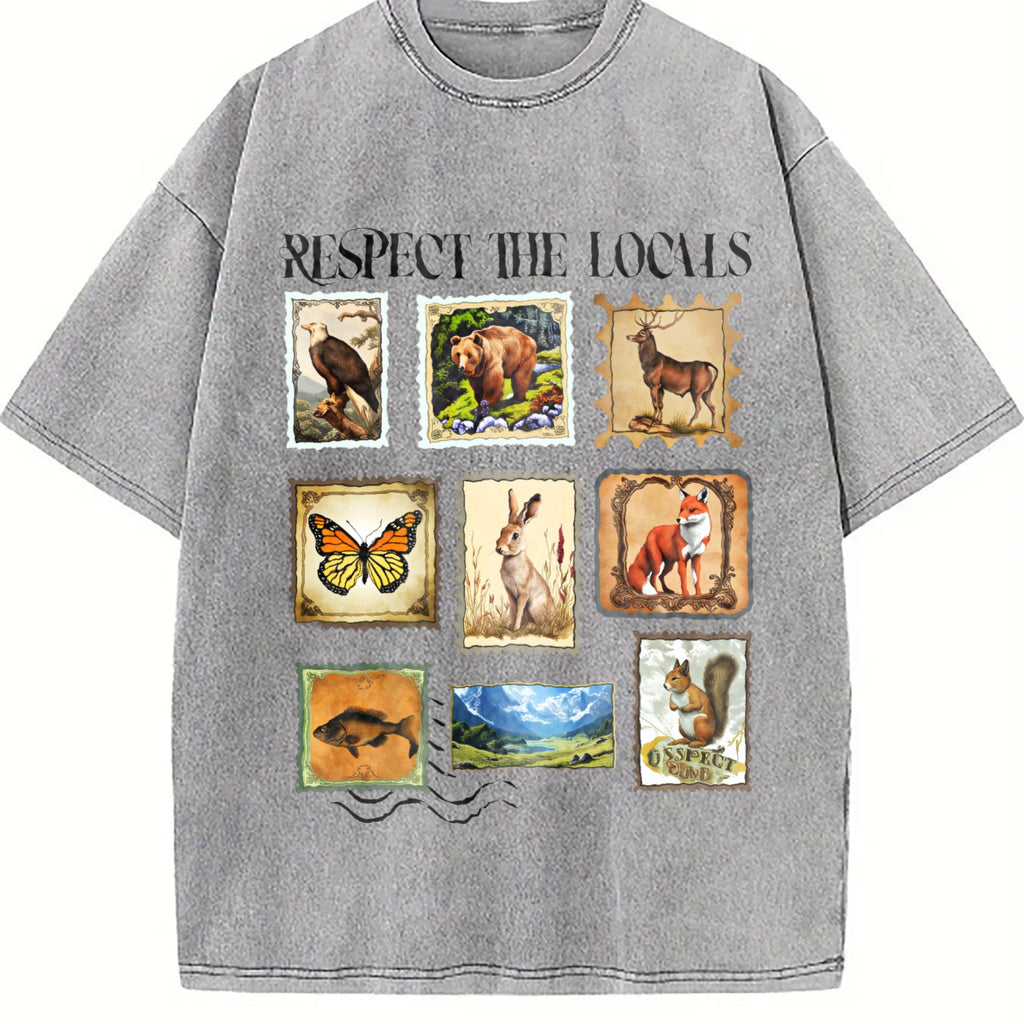 Respect The Locals Wildlife Vintage Washed T-Shirt product image 5
