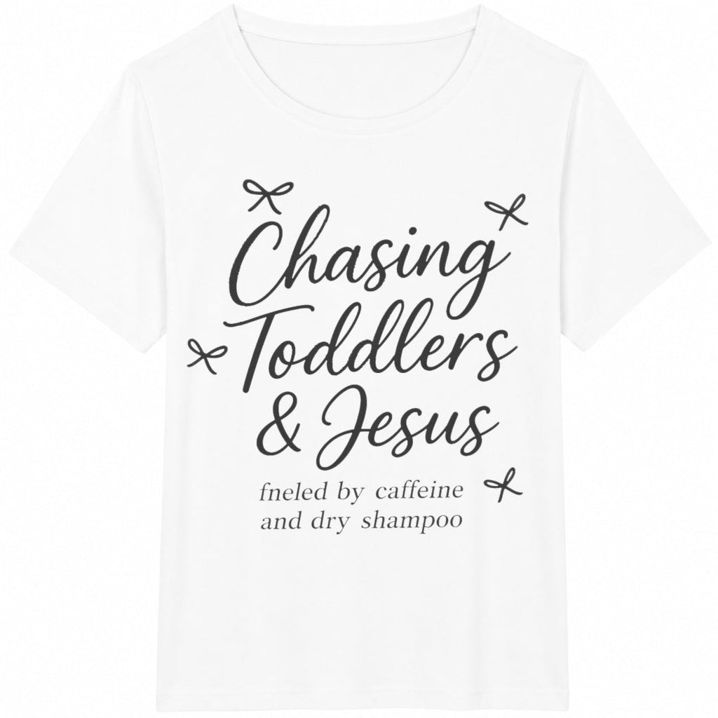 Chasing Jesus And Toddlers Cotton T-Shirt product image 2