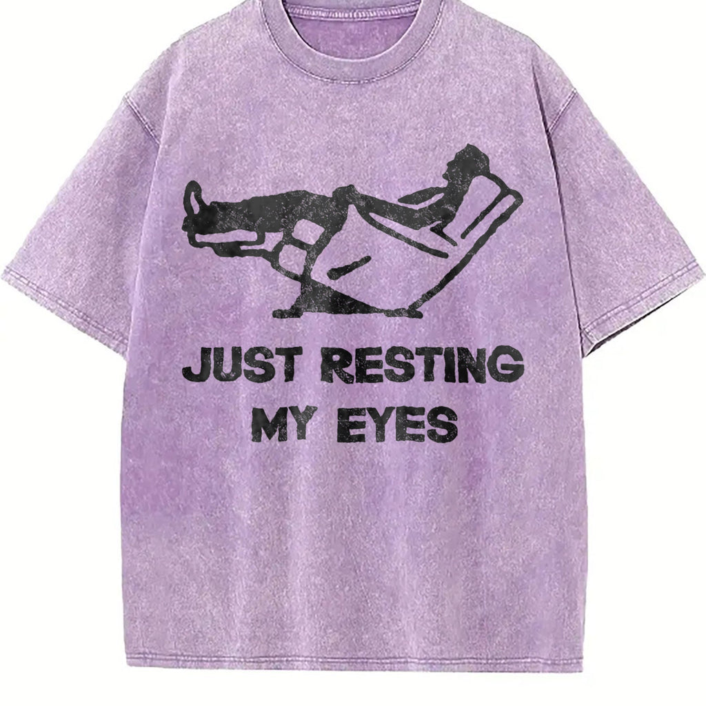 Just Resting My Eyes Funny Sarcastic Cool Vintage Washed product image 6