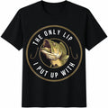 Funny Fishing Bass Husband Cotton T-Shirt product image 1