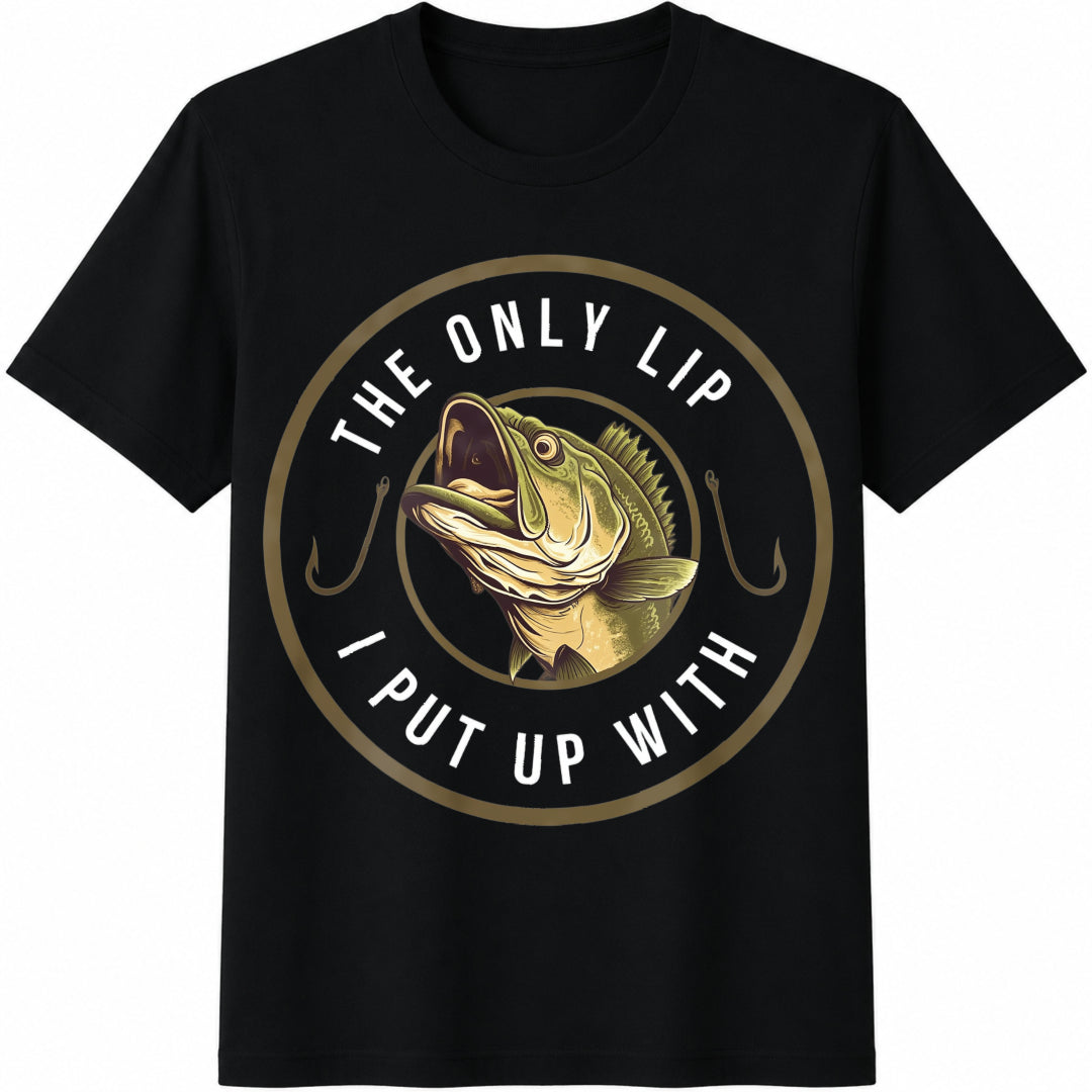 Funny Fishing Bass Husband Cotton T-Shirt product image 1