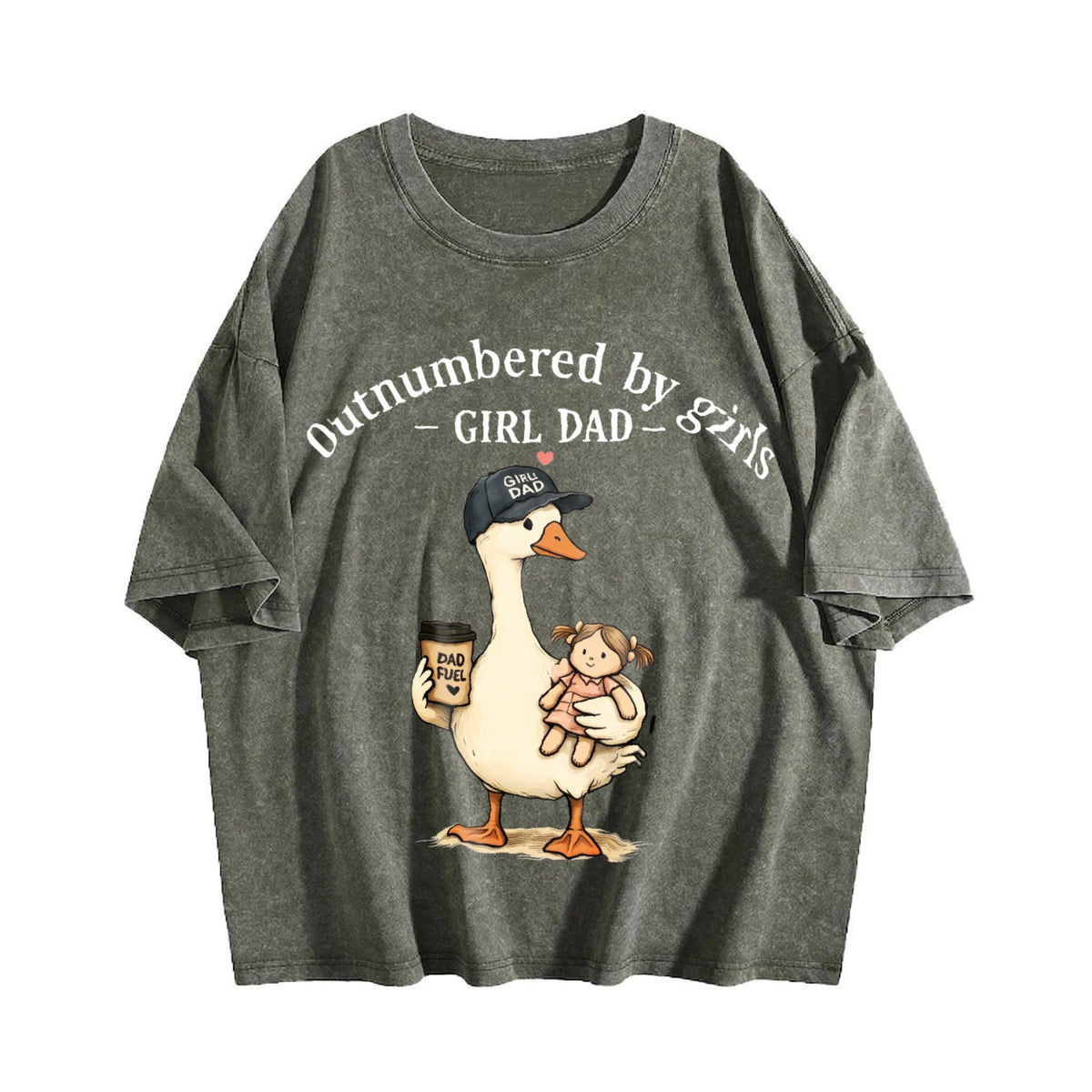 Girl Dad Vintage Washed T-Shirt product image 4