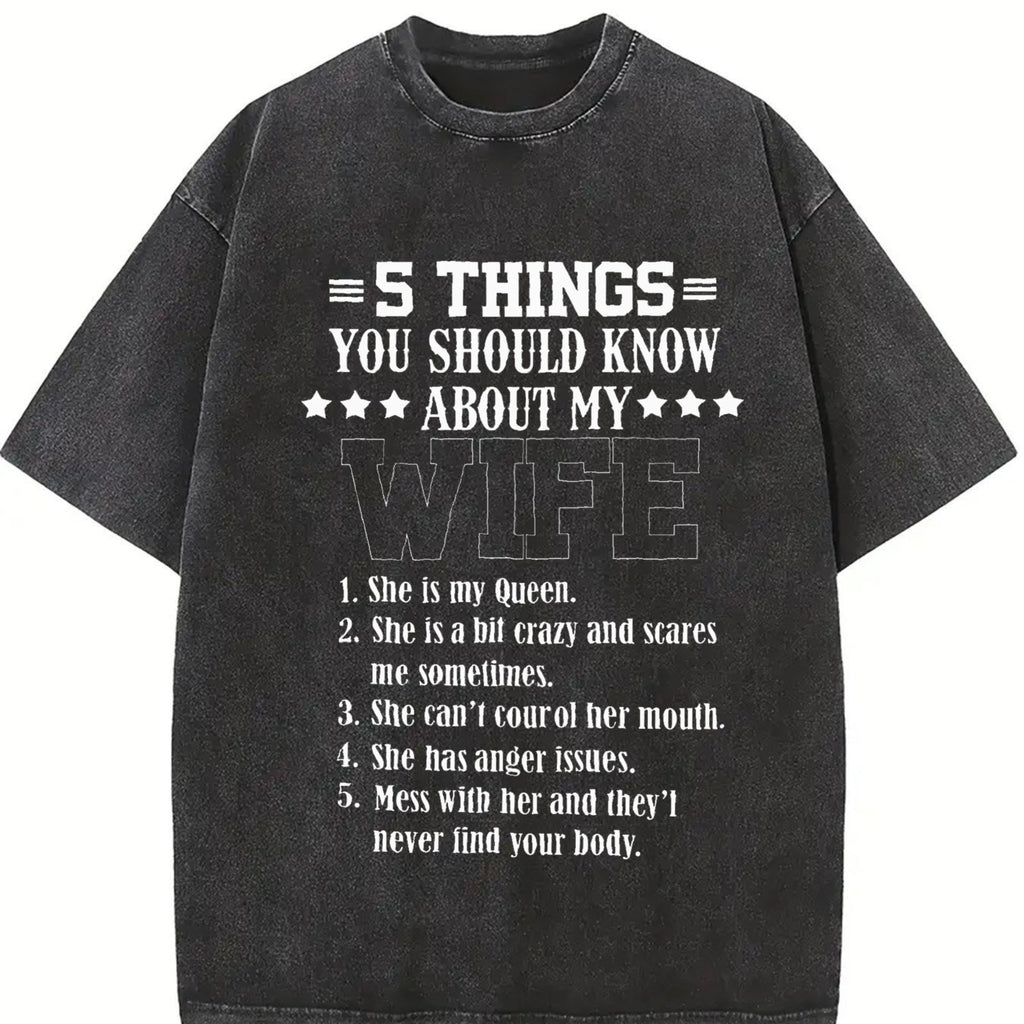 Funny Husband Vintage Washed T-Shirt product image 2