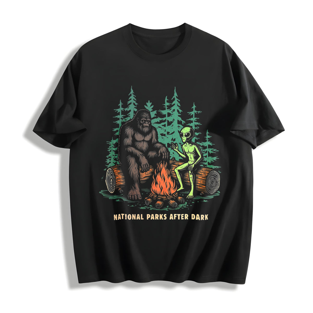 Funny National Parks After Dark Sarcastic Bigfoot Alien product image 1