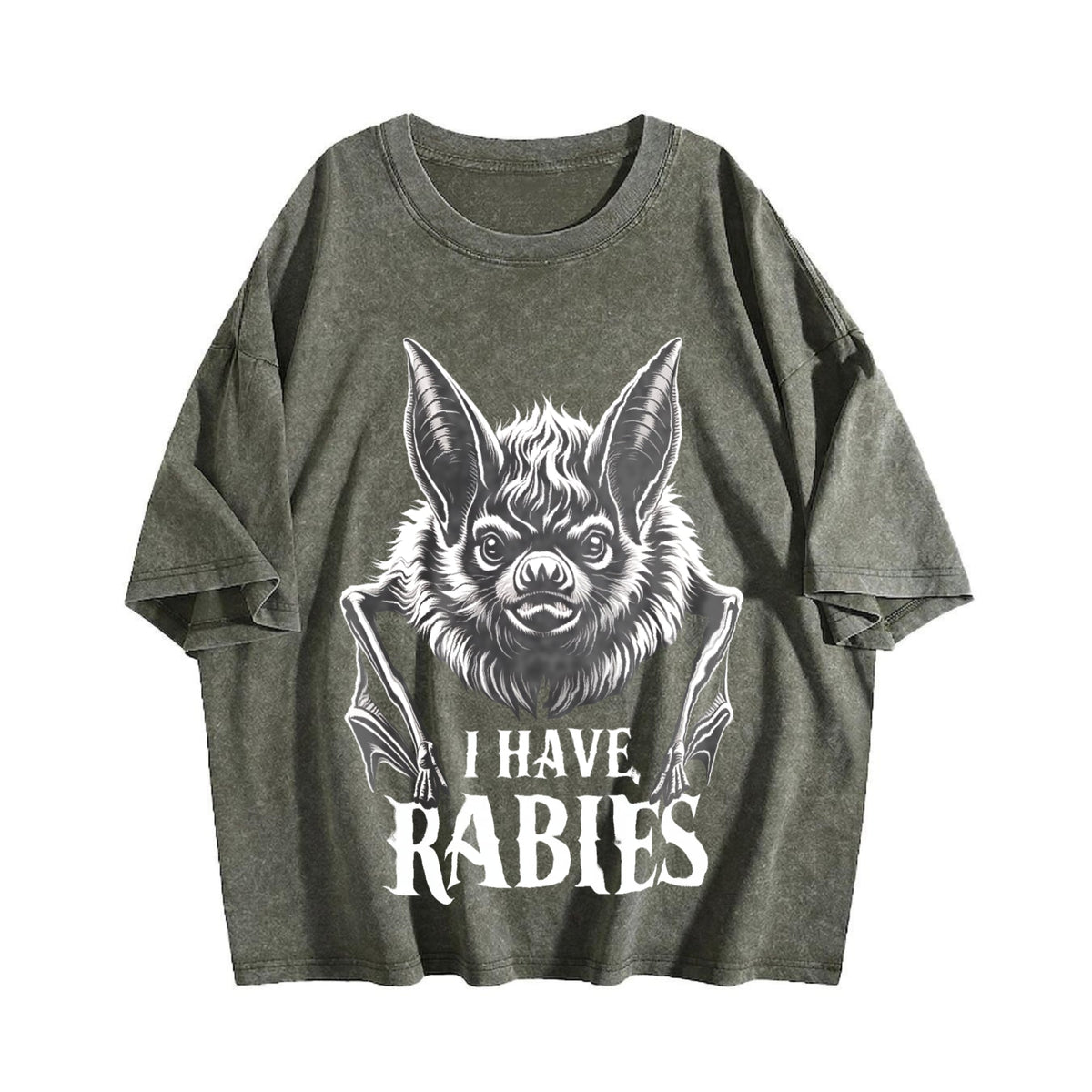 I Have Rabies Vintage Washed T-Shirt product image 4