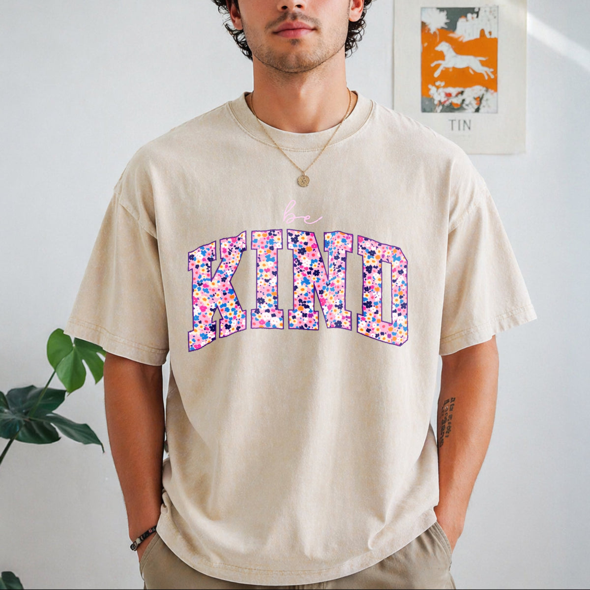 Be Kind Vintage Washed T-Shirt product image 1