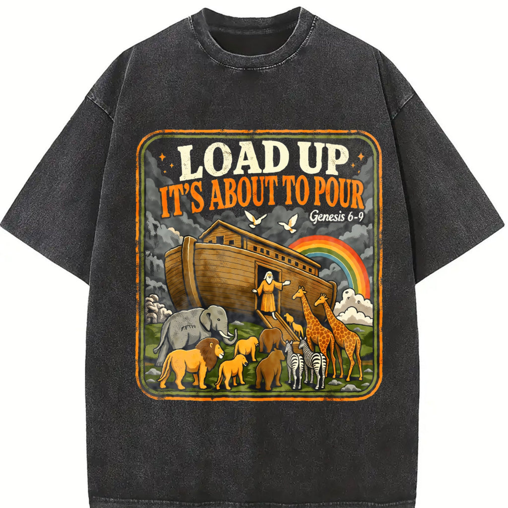 Load Up Its About To Pour Funny Noah's Ark Christian product image 2