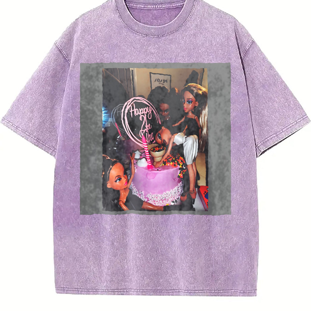 Doll Birthday Party Vintage Washed T-Shirt product image 6