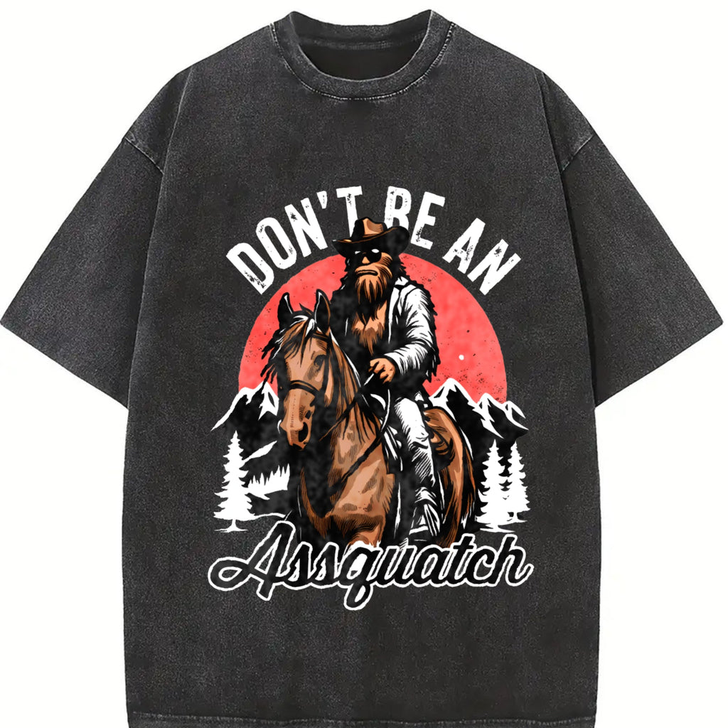 Bigfoot Don't Be An Assquatch 90s Vintage Washed T-Shirt product image 2