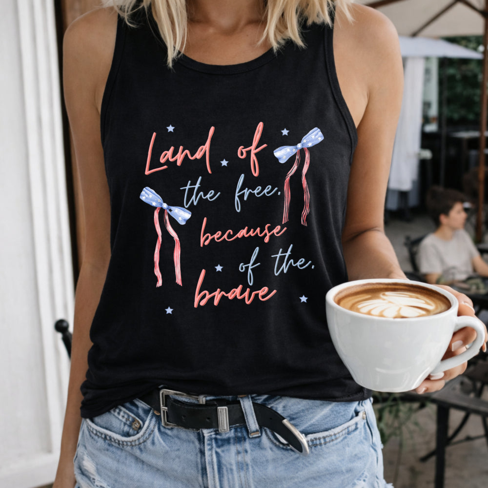 Coquette America Land Of The Free Because Of The Brave Women's Tank Top