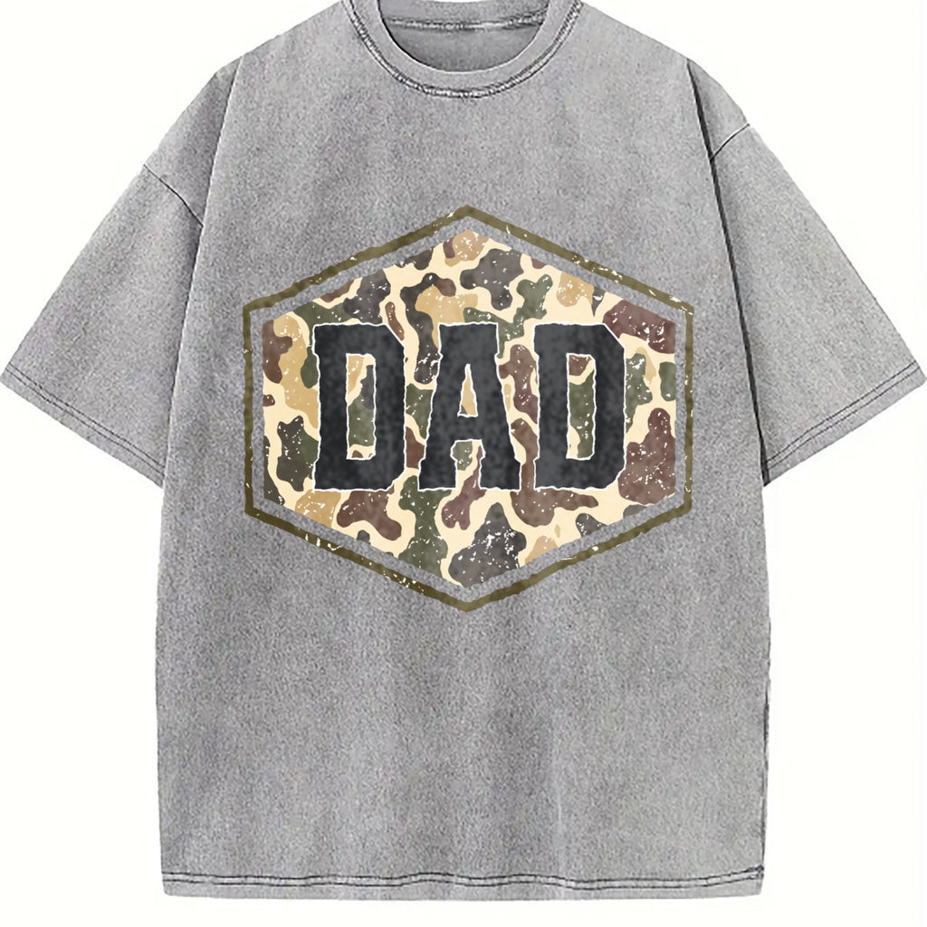 Camouflage Dad Vintage Washed T-Shirt product image 5