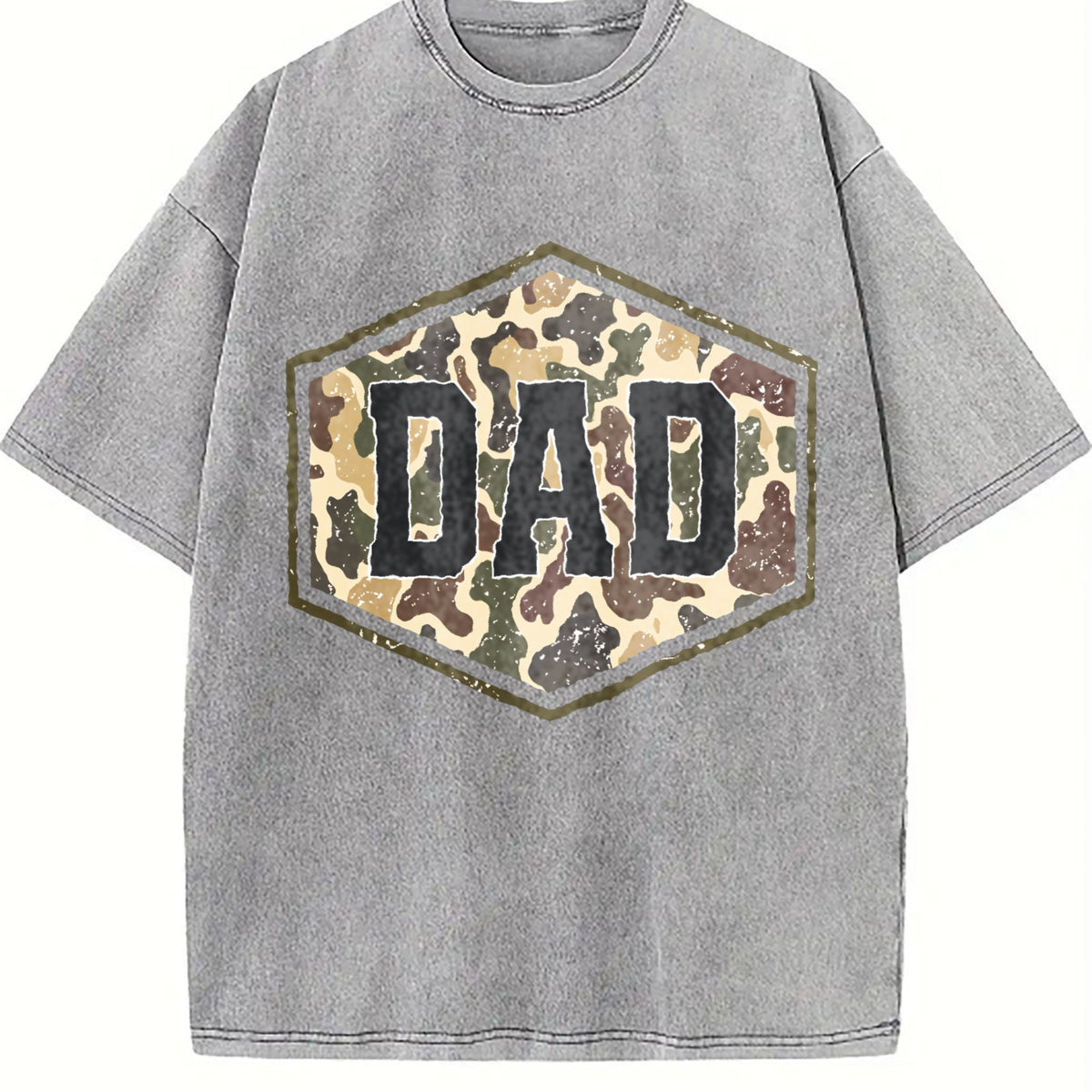 Camouflage Dad Vintage Washed T-Shirt product image 5