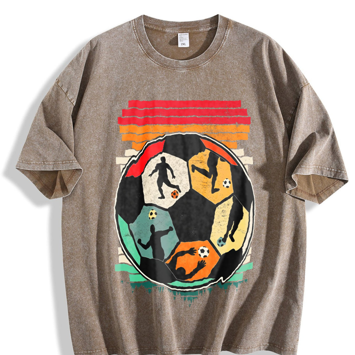 Global Soccer Fan Vintage Washed T-Shirt product image 3