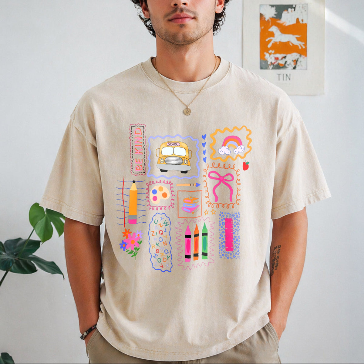 Teacher Vintage Washed T-Shirt product image 1