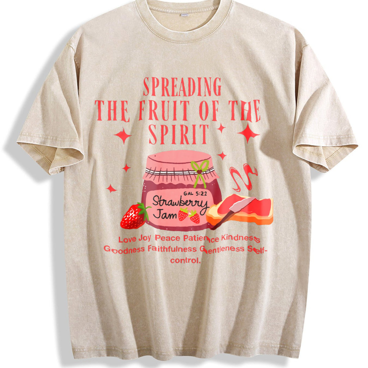 100 Strawberry Jam Vintage Washed T-Shirt product image 1