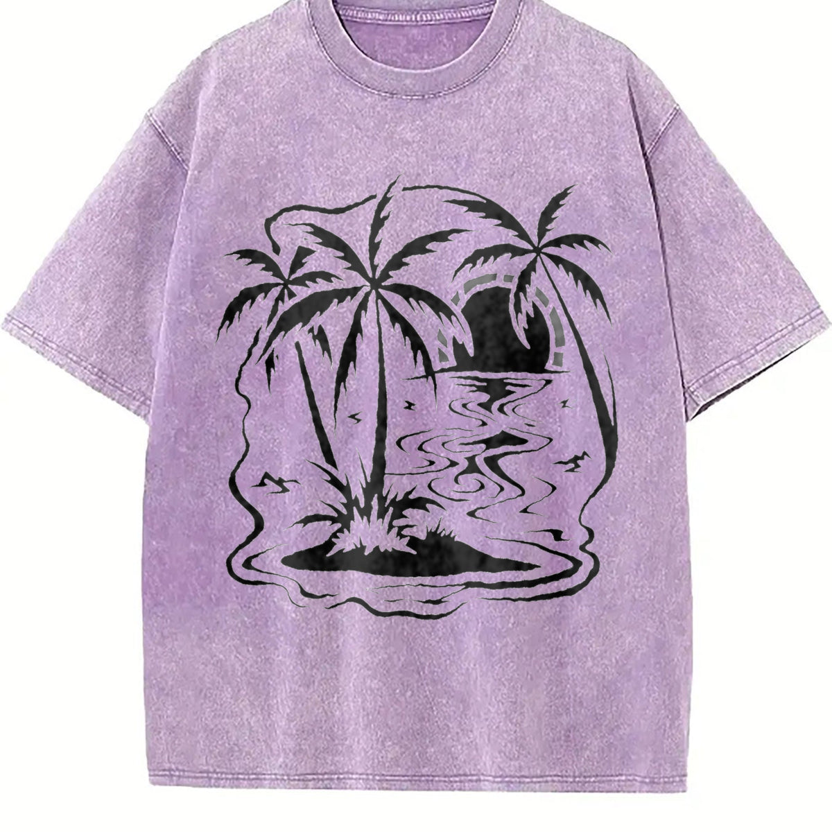 Tropical Palm Trees Vintage Washed T-Shirt product image 6