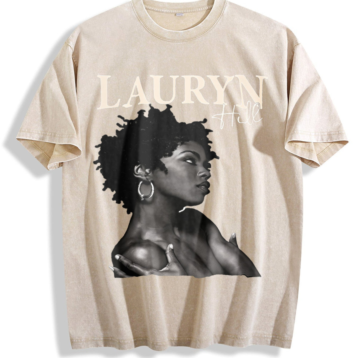 Lauryn Hill Portrait Vintage Washed T-Shirt product image 1