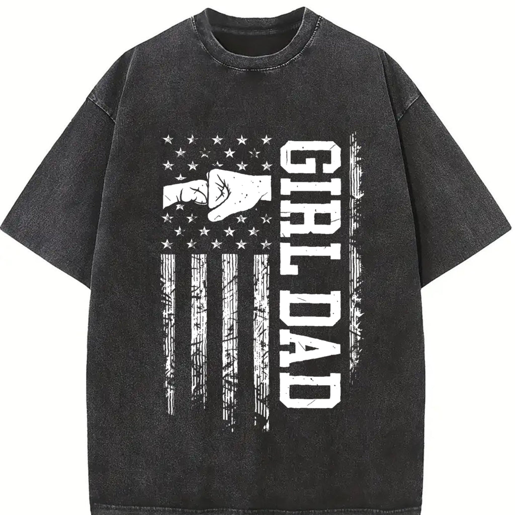 Girl Dad Vintage Washed T-Shirt product image 2