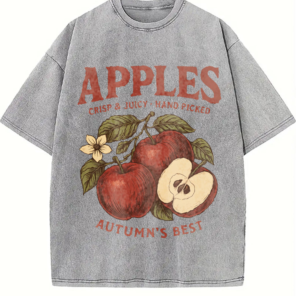 Apples Autumn's Best Vintage Washed T-Shirt product image 5
