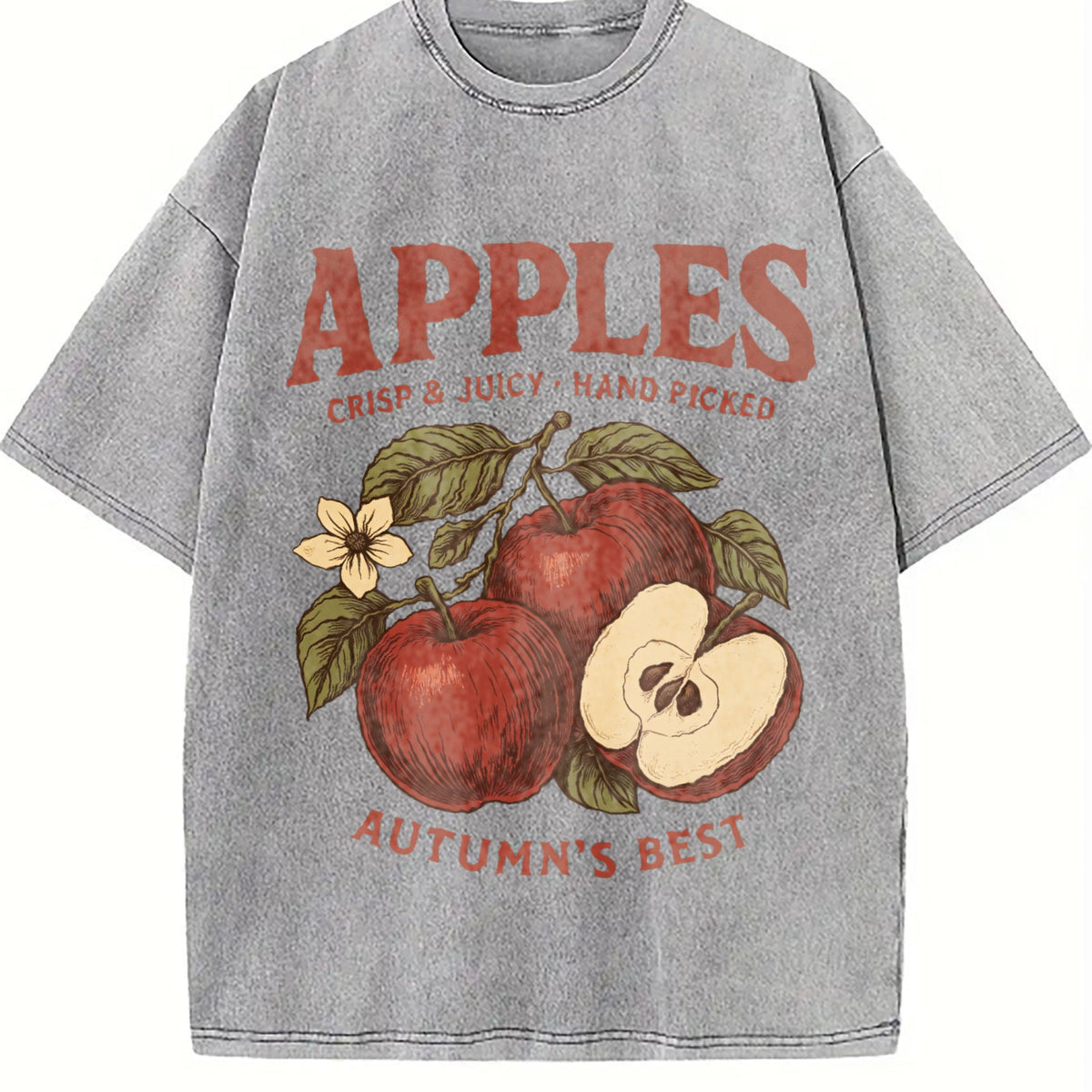 Apples Autumn's Best Vintage Washed T-Shirt product image 5