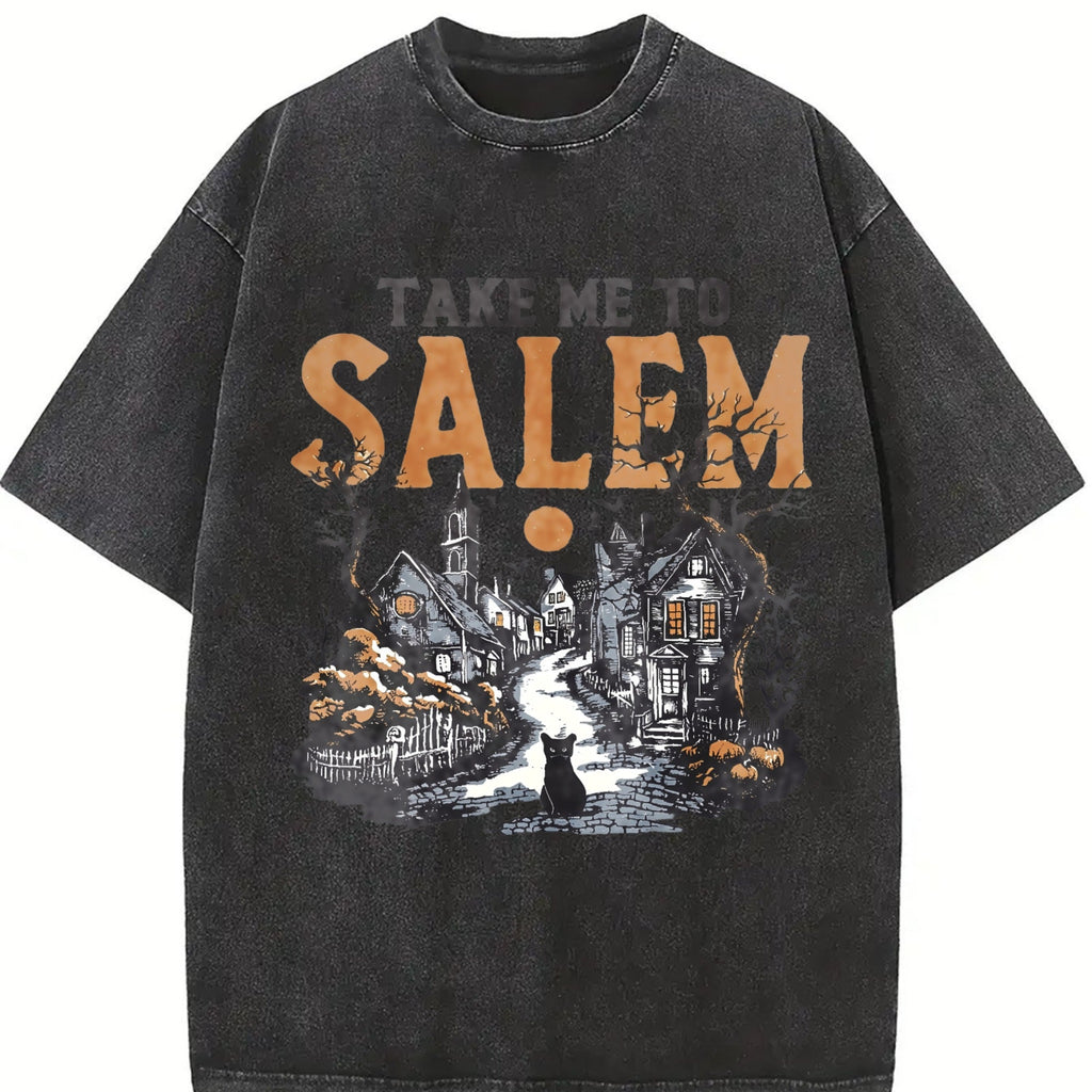 Salem Witch Town Vintage Washed T-Shirt product image 2