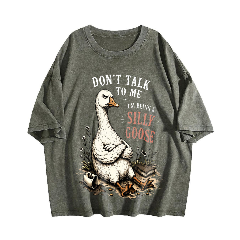 Silly Goose : Grumpy Vintage Washed T-Shirt product image 4