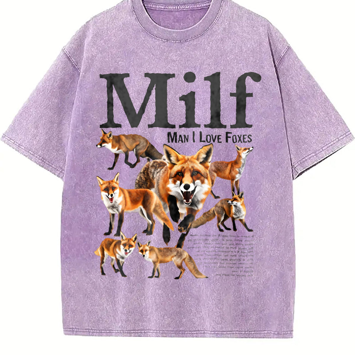Man I Love Foxes Vintage Washed T-Shirt product image 6