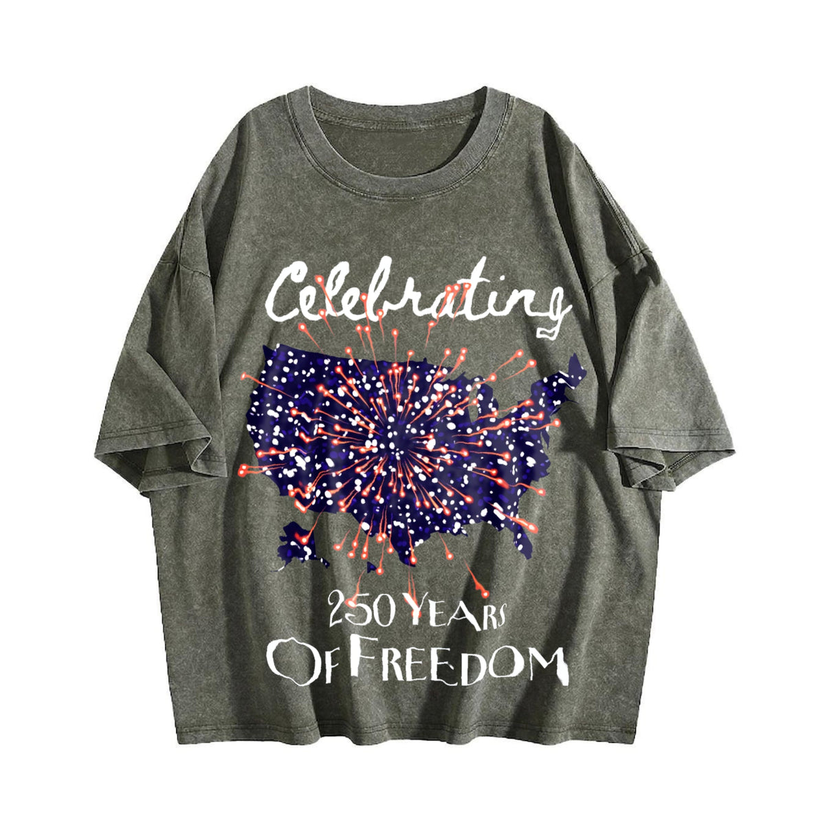 Celebrating 250 Years Of Freedom Vintage Washed T-Shirt product image 4