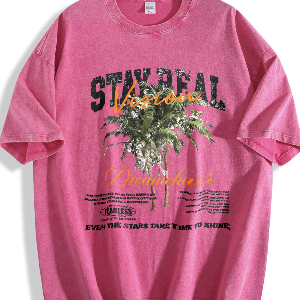 Stay Real Palm Tree Vintage Washed T-Shirt product image 7