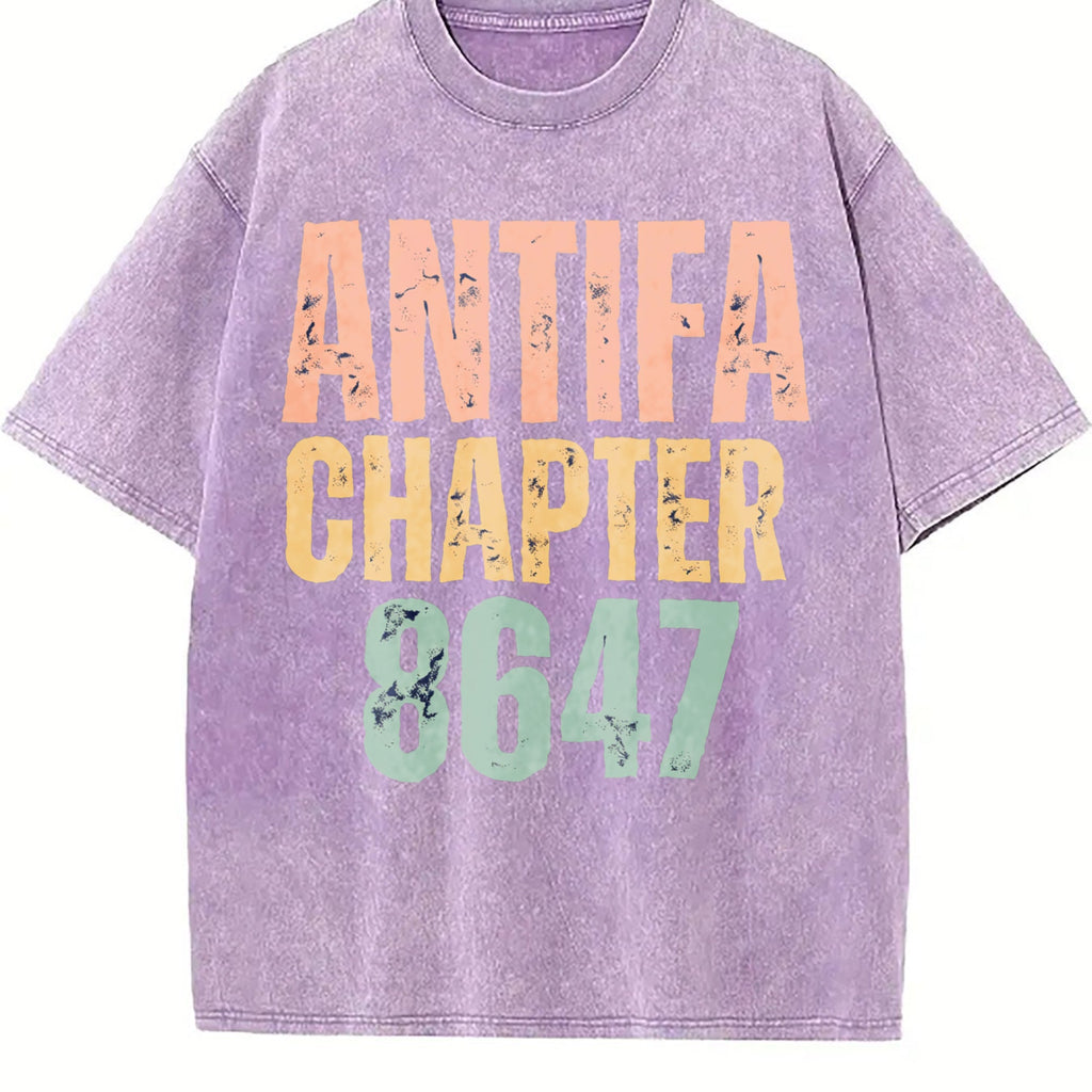Antifa Chapter 8647 Bella Canvas Vintage Washed T-Shirt product image 6