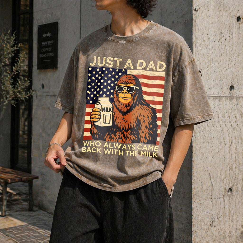 Funny Fathers Day Vintage Washed T-Shirt product image 3