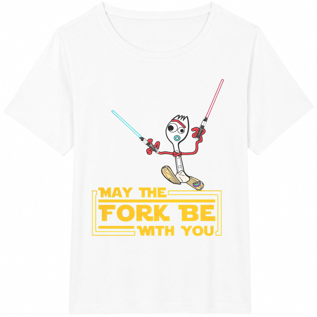 May The Fork Be With You Cotton T-Shirt product image 2