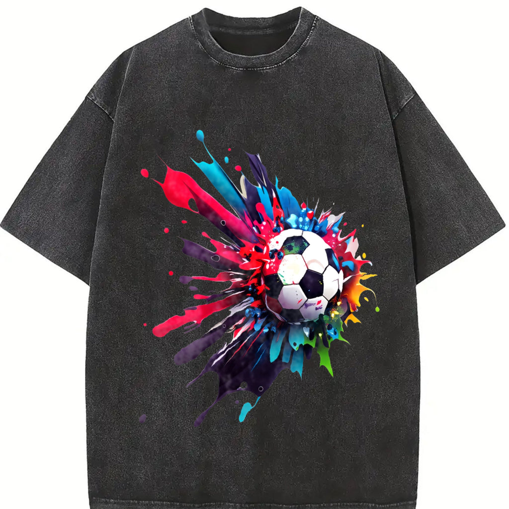 Global Soccer Fan Vintage Washed T-Shirt product image 2