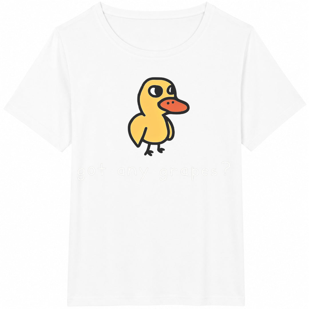 Teen Girl Cartoon Duck And Slogan For Cotton T-Shirt product image 2