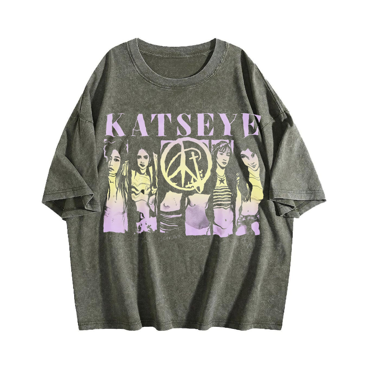 Katseye 2 Sided Vintage Washed T-Shirt product image 4