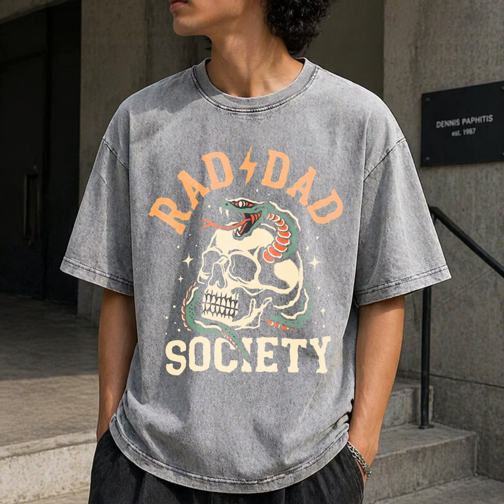 Rad Dad Society Vintage Washed T-Shirt product image 5