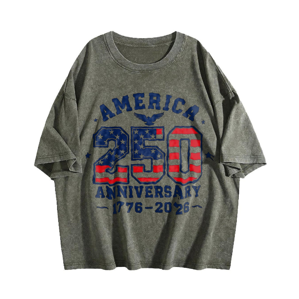 Patriotic Vintage Washed T-Shirt product image 4