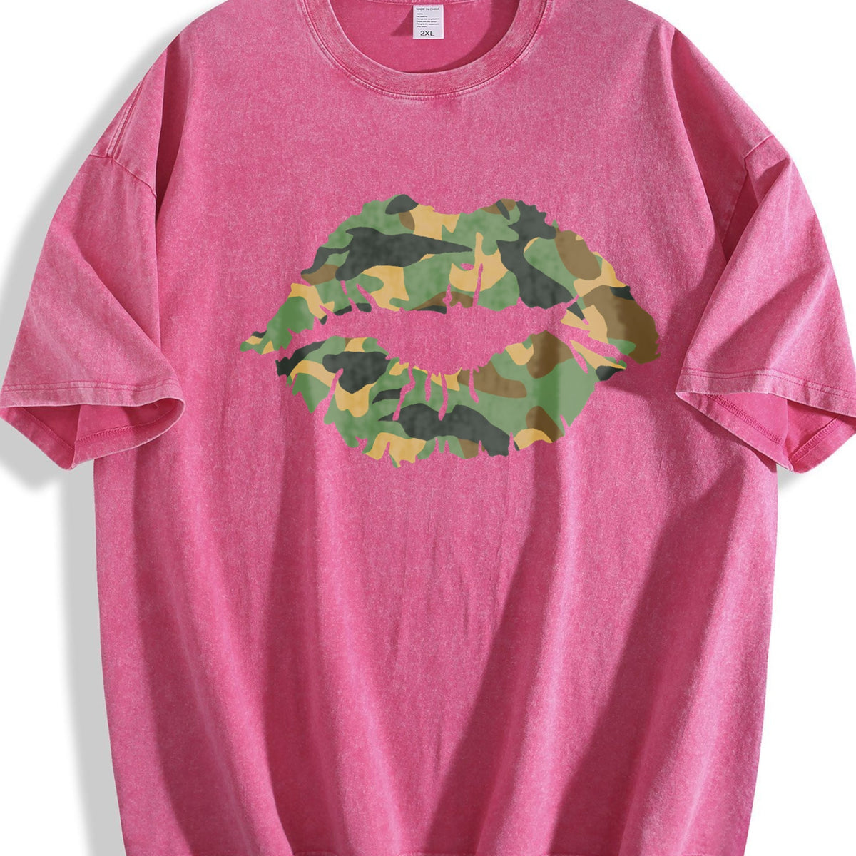Camo Lip Vintage Washed T-Shirt product image 7