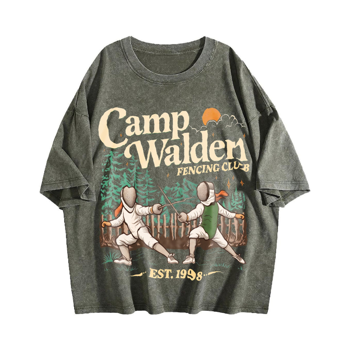Camp Walden Fencing Club Vintage Washed T-Shirt product image 4