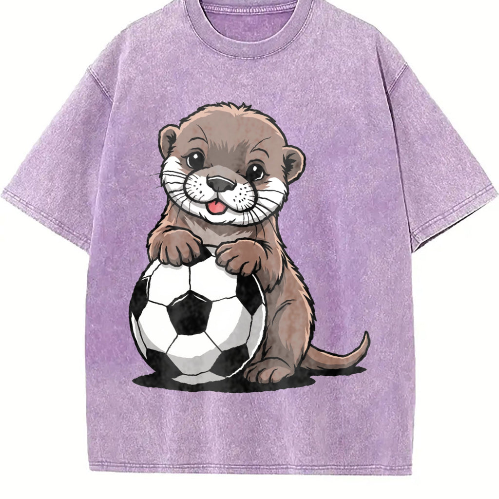 Global Soccer Fan Vintage Washed T-Shirt product image 6