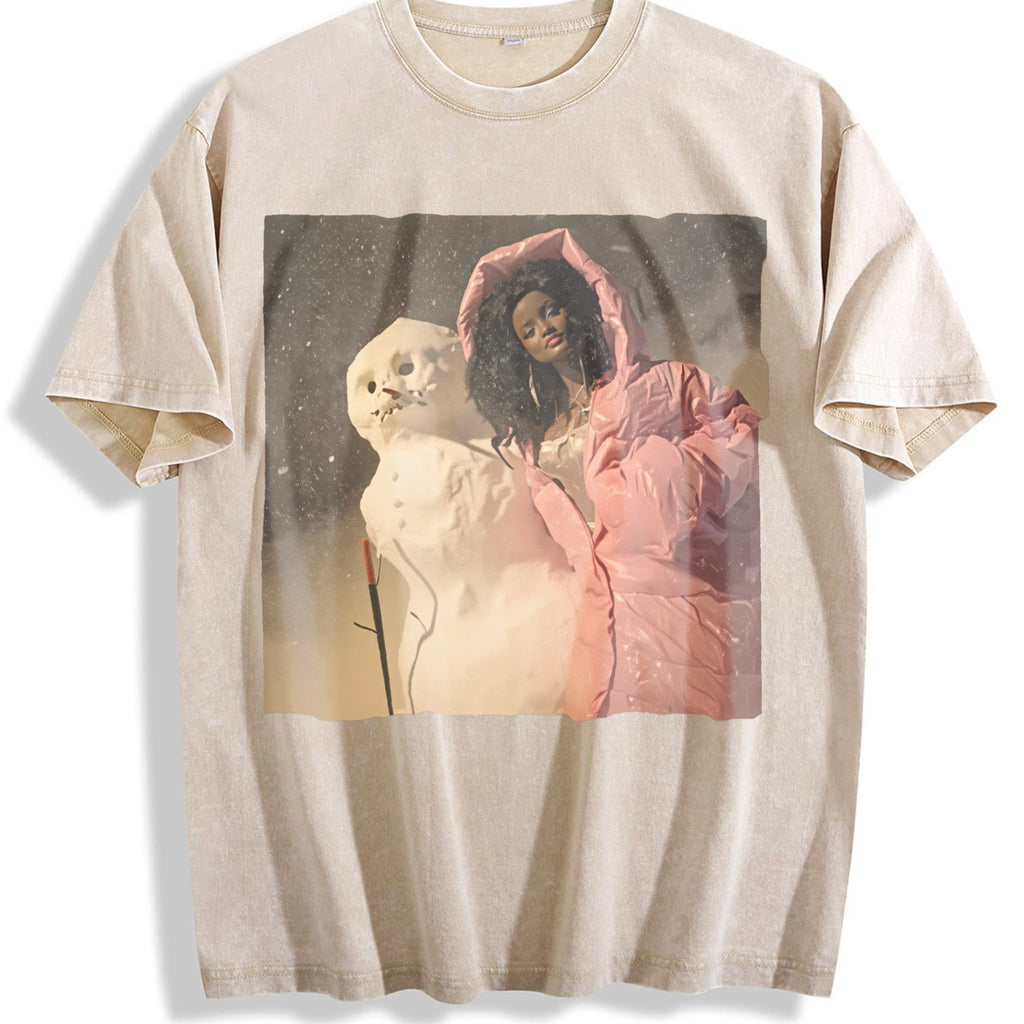 Doll Wrapped in Pink with a Puppy Vintage Washed T-Shirt product image 1