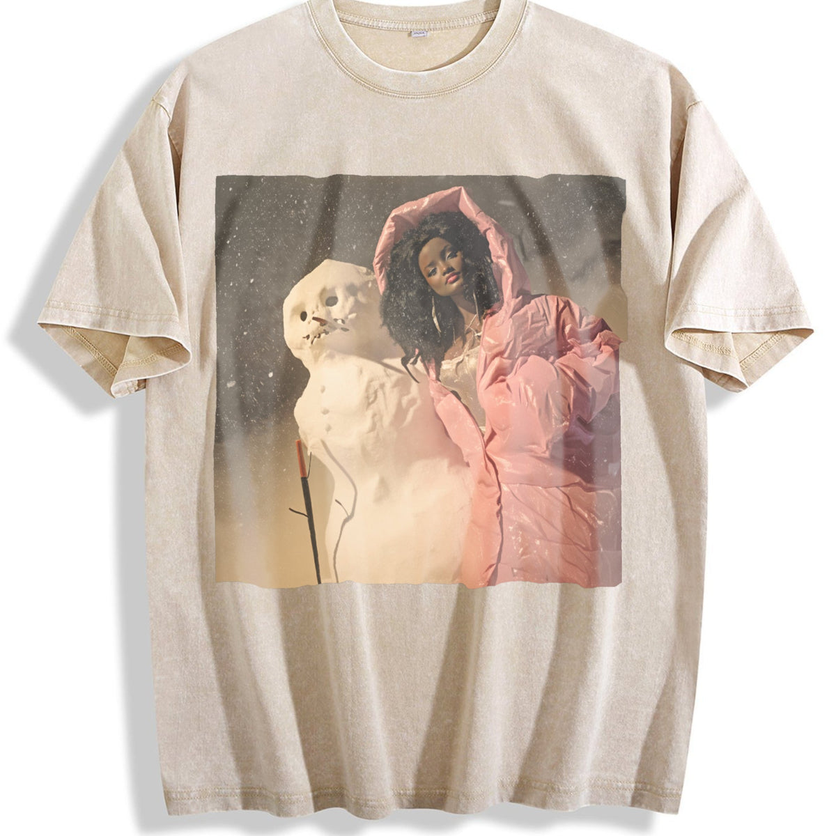 Doll Wrapped in Pink with a Puppy Vintage Washed T-Shirt product image 1