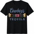 Cowboys And Tequila Western Drinking S Mazezy Cotton T-Shirt product image 1