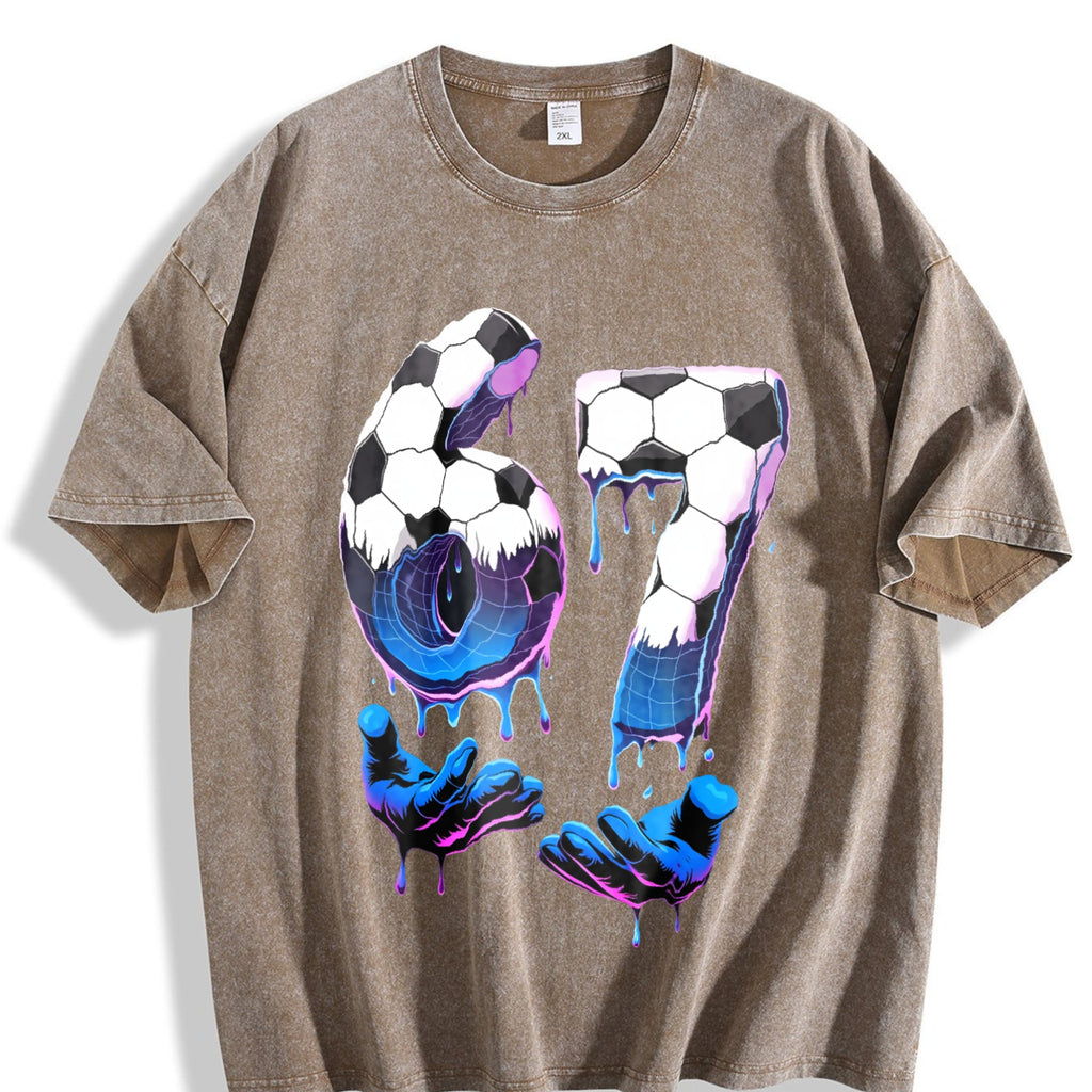 Global Soccer Fan Vintage Washed T-Shirt product image 3