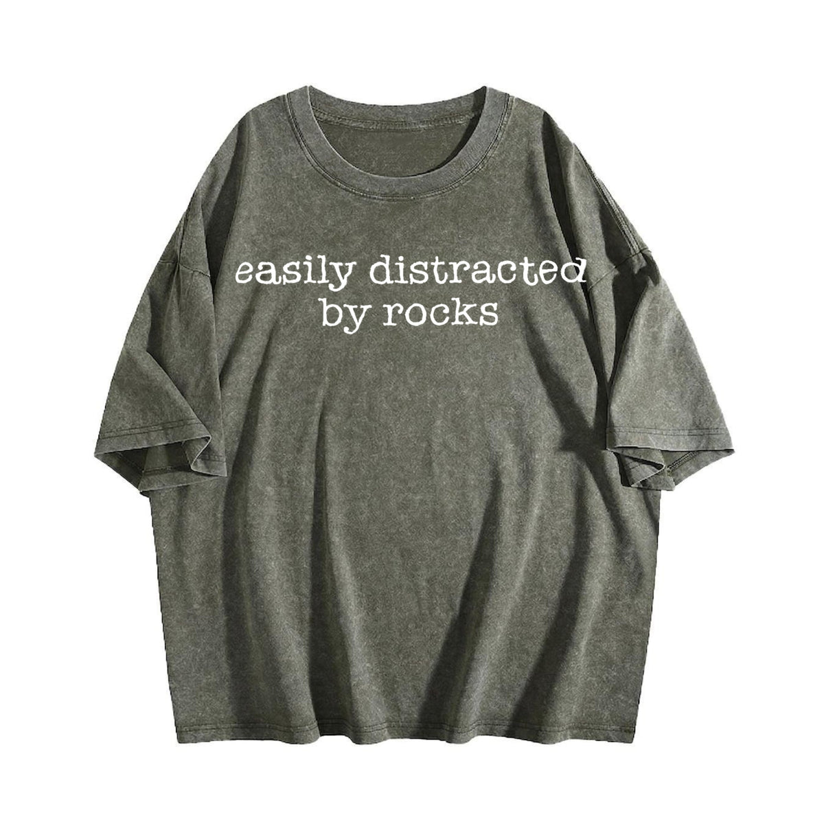 Easily Distracted By Rocks Vintage Washed T-Shirt product image 4