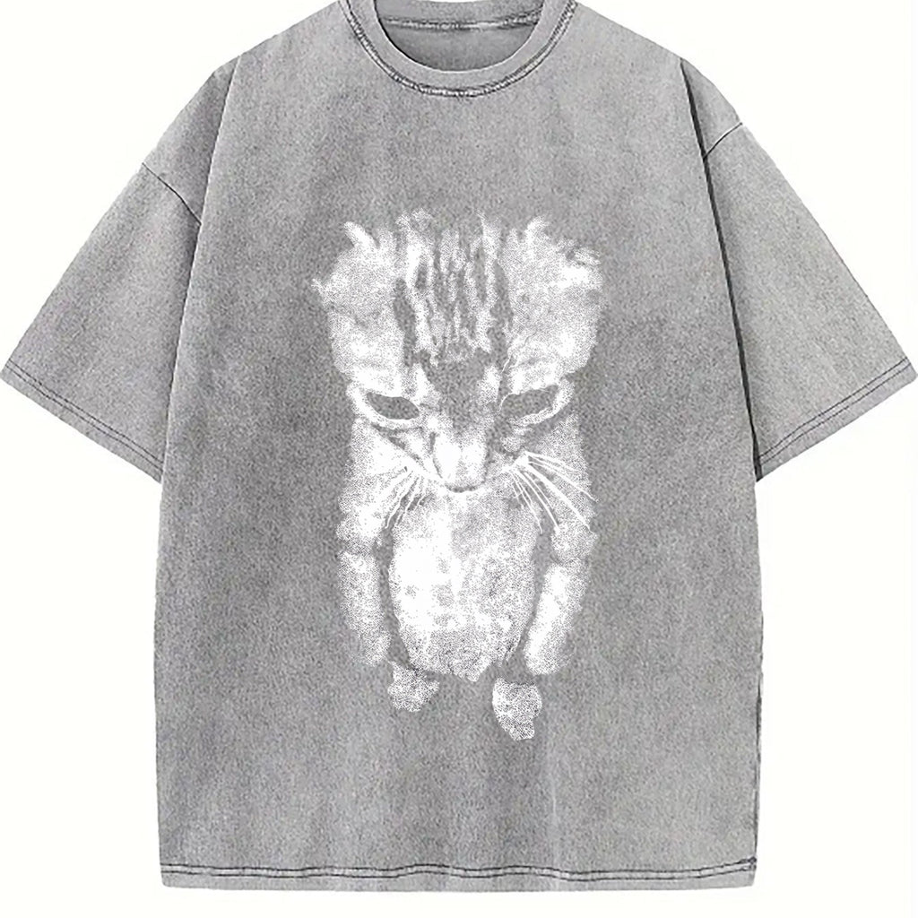 Sad Meme Cat Vintage Washed T-Shirt product image 5
