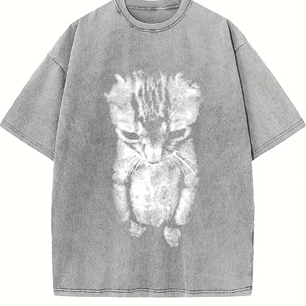 Sad Meme Cat Vintage Washed T-Shirt product image 5