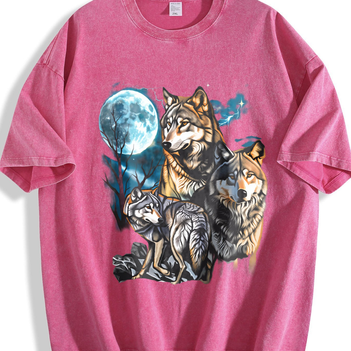 Three Wolves Moon 90s Vintage Washed T-Shirt product image 7