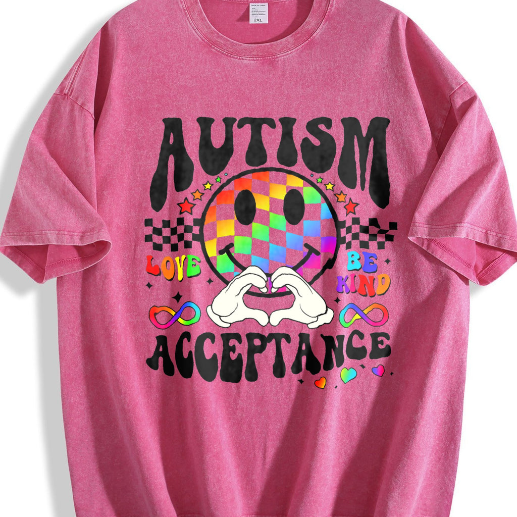 Autism Acceptance Vintage Washed T-Shirt product image 7
