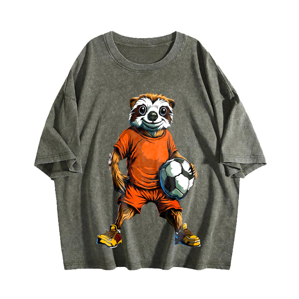 Global Soccer Fan Vintage Washed T-Shirt product image 4